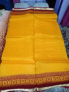 Beautiful Mustard Saree