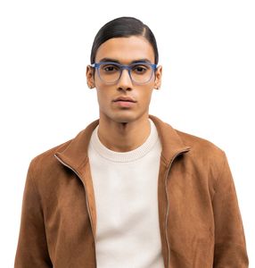 Ocean Blue Full Rim Wayfarer Lenskart HUSTLR Frame