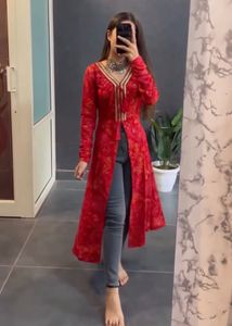Red Printed Kurti
