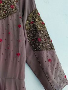 New Wedding Anarkali Dress Stone Work