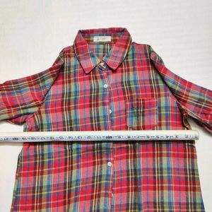Colorful Plaid Flannel Shirt