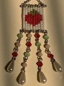 Beaded Pin Cum Phone Charm
