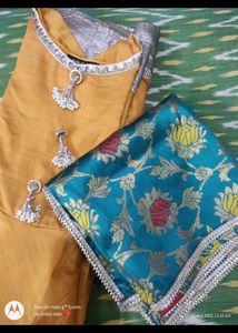 Beautiful Floor Lenght Gown With Dupatta..