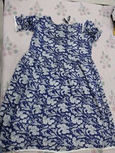 Blue Kurta With Tassels