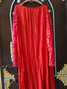 Elegant Red Ethnic Gown