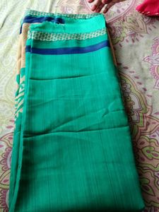 Wedding Saree With Blouse Piece