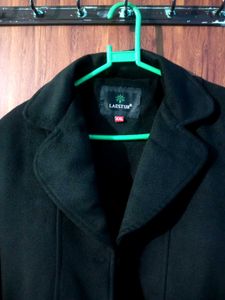 Elegant Black Overcoat For Women