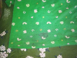 Yellow V-Neck Pocket Tee And Green T-shirt Combo