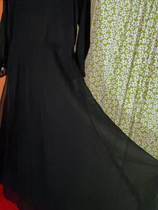 Beautiful New Georgette Black Gown🖤