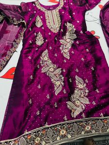 Elegant Purple Kurta Set