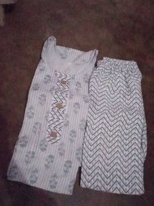 Kurta Set Women Girls Pant Kurti Cotton