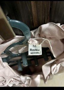 New Satin Ruffle Shirt (Beige)