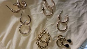 Gold Hoop Earring Set