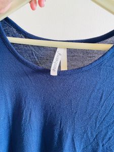 Navy Striped Cuff T-Shirt