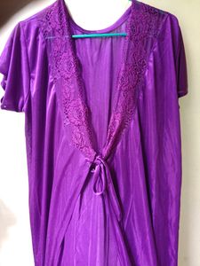 Free Size 2 Pic Unused New Purple Colour Nighty  S