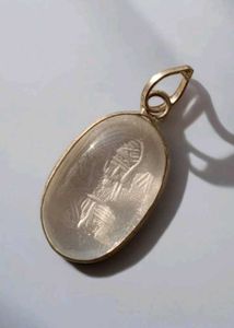 Price Drop⬇️Clear Quartz Hanumaji Crystal Pendant