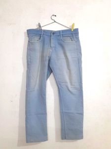 Casual Light Wash Denim Jeans
