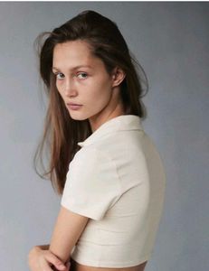 H &amp; M Collared Crop Top