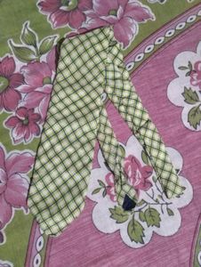 Vintage Green Plaid Tie