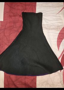 Plain Black Short Skirt