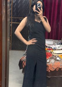 Chic Black Bodycon Midi Dress