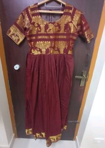 Elegant Ethnic Maroon Dress