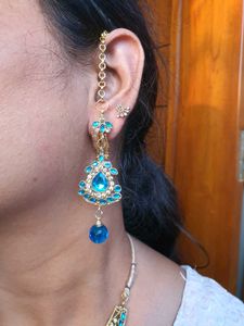 🔹️🔷️Navy Blue 4 Piece Jewellery Set🔷️🔹️