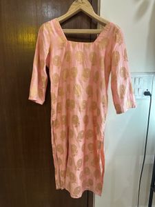 Pink &amp; Gold Kurta