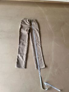 Boys Beige Elastic Waist Casual Chino Pants