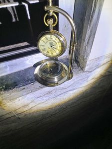 Hanging Clock With Compass.