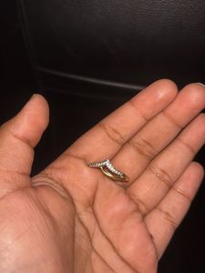 Delicate AD V-Shape Ring