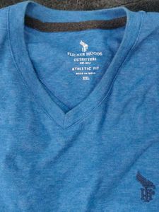 Blue V-Neck T-Shirt