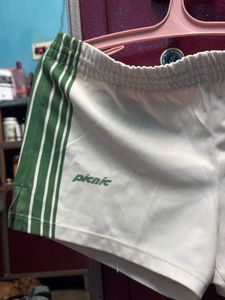 Picnic White Striped Shorts