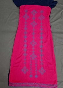 Pink & Blue Ethnic Kurta