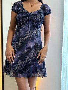 Tie-Front Mini Dress