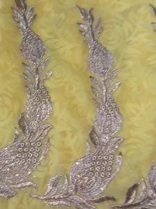 Yellow Embroidery Saree