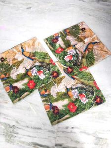 Peacock Print Big Cushion Covers