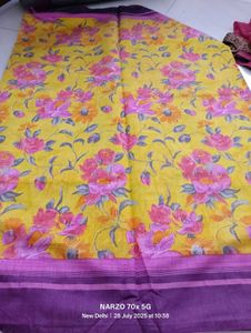 Tussar Embroidery Saree