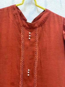 Elegant Rust Dress