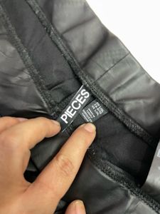 Black Faux Leather Leggings