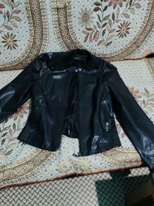 Black Faux Leather Jacket