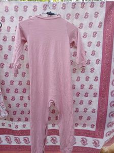 H&amp;M Pink Button-Up Onesie
