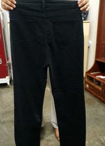 Black Straight Leg Jeans