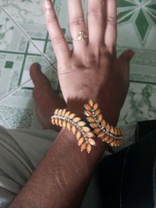 Beautiful Bangle Type Bracelet Silk Thread