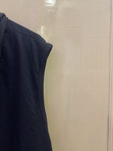 Girls Half Crop Black Jacket (Korean Style)