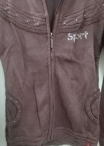 Front Open Jacket Style Sweater