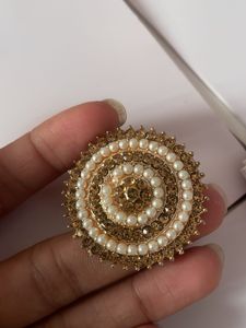 Elegant Gold-Tone Statement Ring