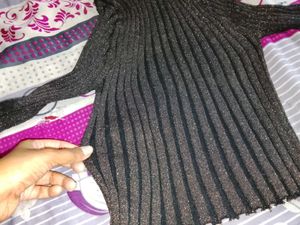 Sparkly Turtleneck Top