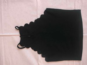Black Lace Crop Top