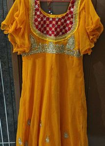 An Ethnic Gown Worn On A Festivals Flourishing..